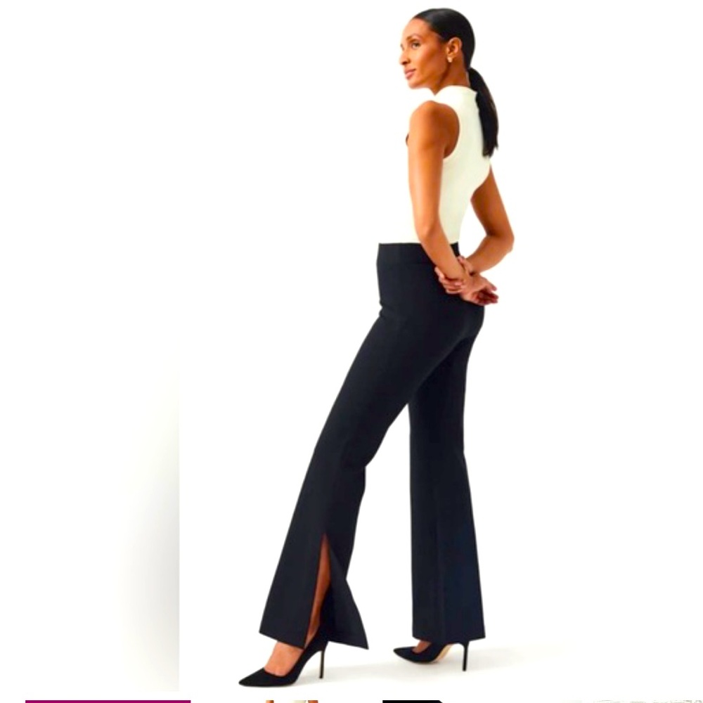 SPANX Perfect Pant Split Leg Dress Pant in Black, Size Petite M, NWOT!!